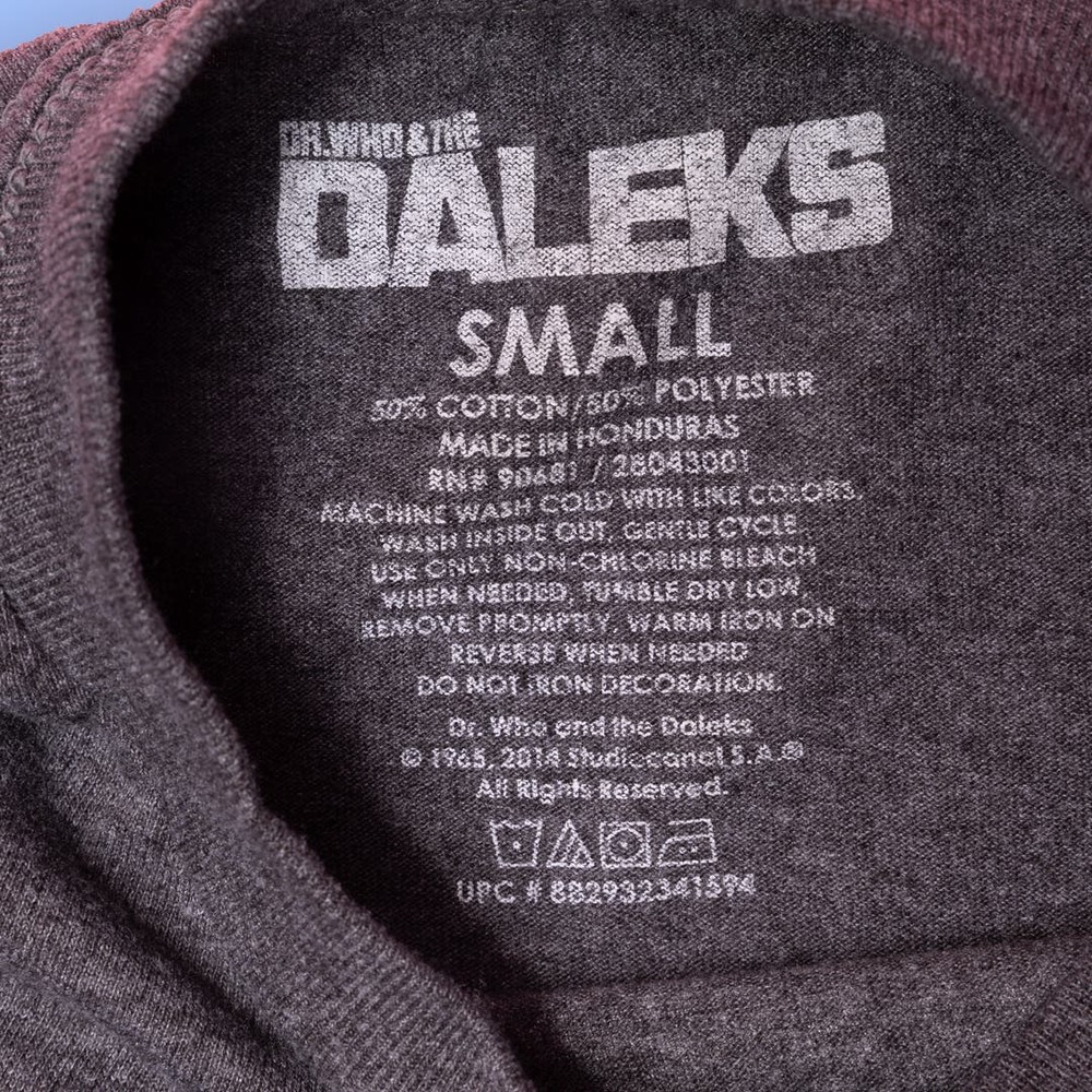 Dr. WHO Gray Small T-Shirt